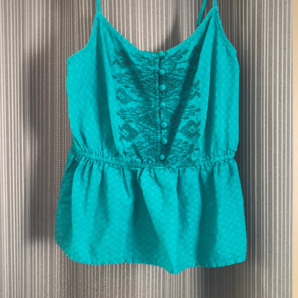 Teal/Green tank top